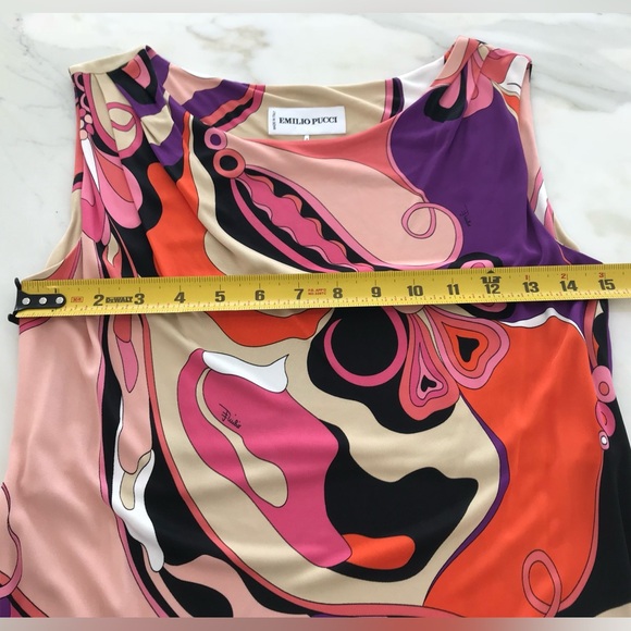 EMILIO PUCCI ORANGE MULTI BELTED DRESS MODEL 11RL95 SIZE IT 42 / US 8 NWOTS! - Picture 8 of 16
